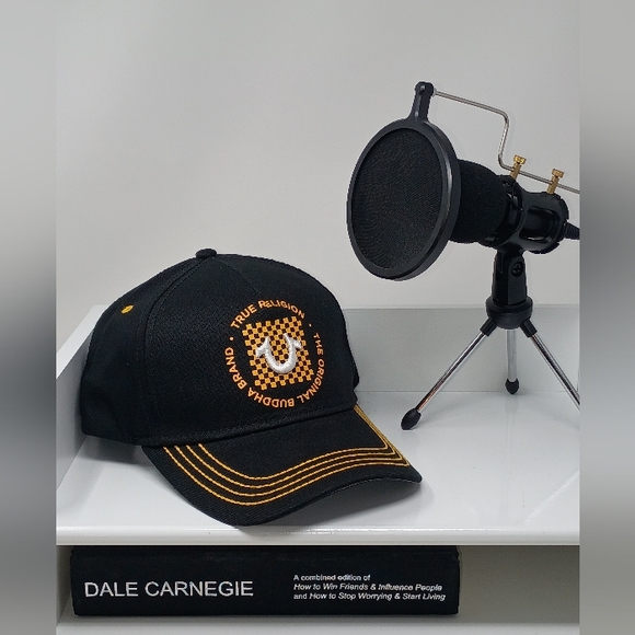 True Religion Black and Gold Cap - Picture 2 of 10